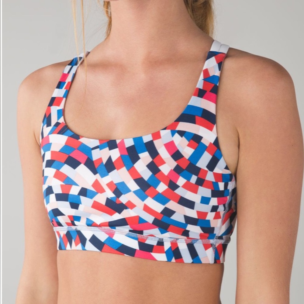 Lululemon energy bra capoeira multi 6